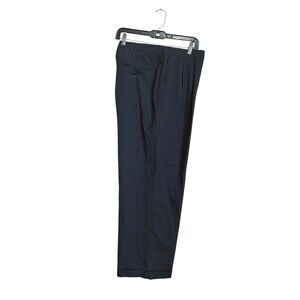 HAGGAR Black Label CLASSIC FIT Dress Pants Sz 42x29 Black Pleated Front
